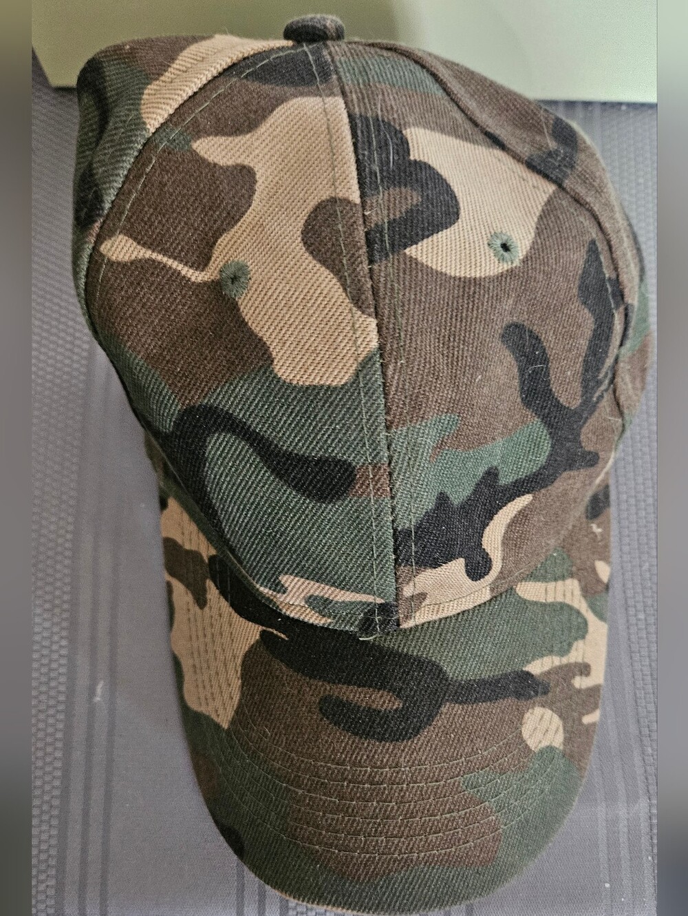 Camo Baseball Cap - Classic Green Brown Camouflage
